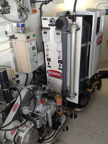 Bauer Scuba Diving Compressor Nitrox Install